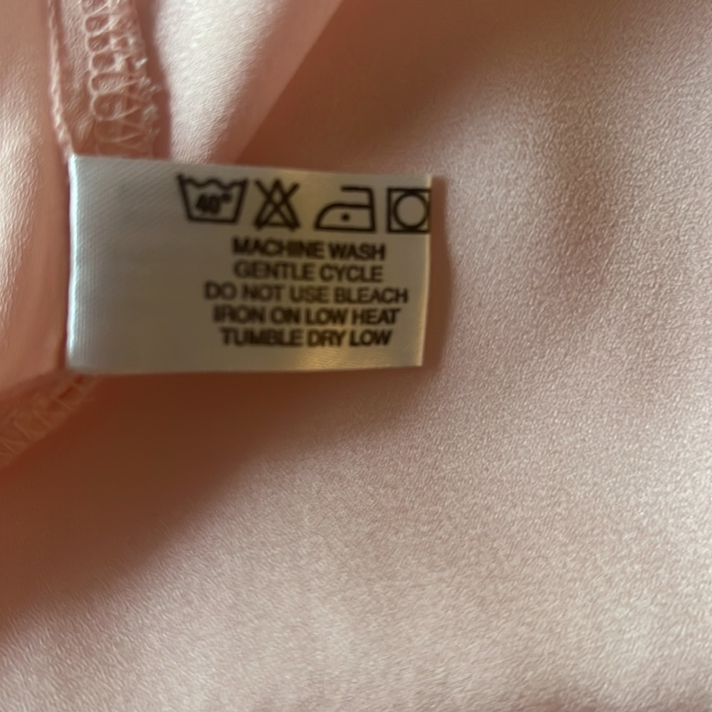 Velvet & Claire sheer blouse tiny ruffles coquette pink small - Picture 9 of 9